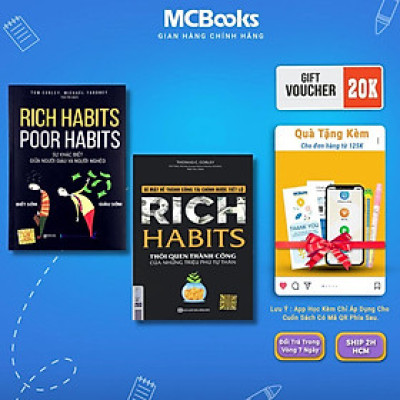 Sách - Rich Habits - Thói Quen Thành Công + Rich Habits Poor Habits - Sự Khác Biệt Giữa Người Giàu Và Người Nghèo - Combo 2 Cuốn - MCBooks