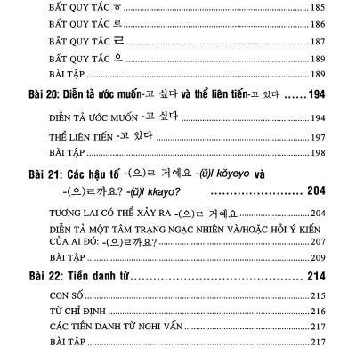 Bài Tập Ngữ Pháp Tiếng Hàn (Trình Độ Căn Bản)