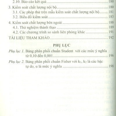 Thẩm Định Phương Pháp Và Đánh Giá Độ Không Đảm Bảo Đo Trong Phân Tích Hoá Học (Tái bản lần thứ nhất có bổ sung và chỉnh sửa)