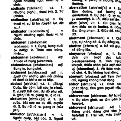 Từ Điển Anh - Việt