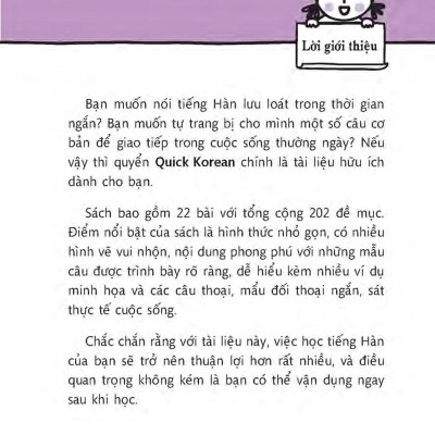 Quick Korean - Nói Tiếng Hàn Cấp Tốc