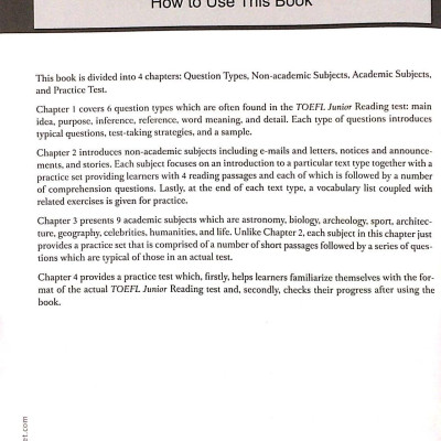 TOEFL Junior Reading (Không CD)