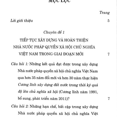 Tài Liệu Hỏi - Đáp Về Các Văn Kiện Hội Nghị Lần Thứ Sáu Ban Chấp Hành Trung Ương Đảng Khóa XIII (Dùng Cho Đoàn Viên, Hội Viên Các Tổ Chức Chính Trị - Xã Hội Và Tuyên Truyền Trong Nhân Dân)