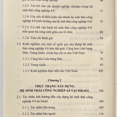 Sách - Hệ Sinh Thái Công Nghiệp 4.0 Nghiên Cứu Trường Hợp ISRAEL Và Gợi Mở Cho Việt Nam