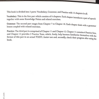 TOEFL Junior Listening Language Form And Meaning (Không CD)