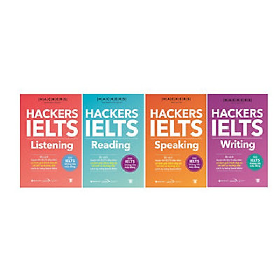 Combo Trọn Bộ 4 Cuốn Hackers IELTS ( Listening + Reading + Speaking + Writing ) ( Quà Tặng: Cây Viết Kute