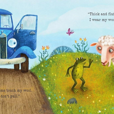 Sách ngoại văn: Little Blue Truck Feeling Happy - A Touch-And-Feel