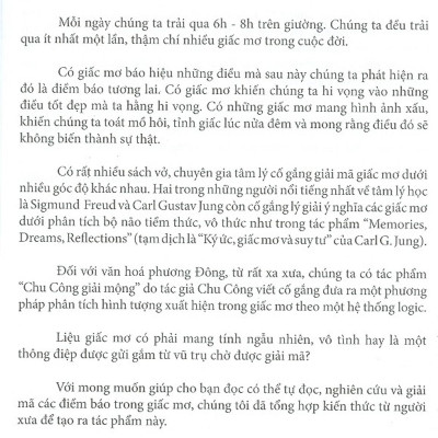 Ý Nghĩa Các Giấc Mơ