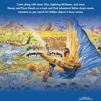 Sách ngoại văn: Look And Find Sticker Book Disney Pixar Movie Adventures