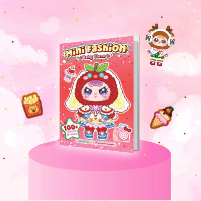 Sách - Sách tô màu Baby Three - Mini Fashion