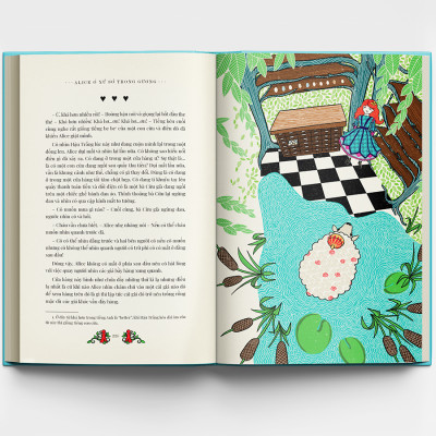 Alice ở xứ sở diệu kì và Alice ở xứ sở trong gương (Bìa cứng)