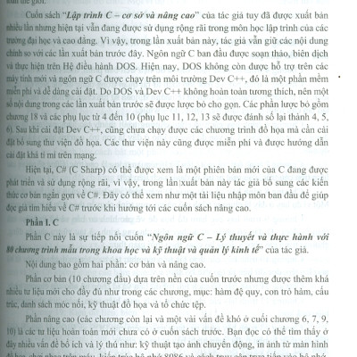 Kỹ Thuật Lập Trình C và C# Từ Cơ Bản Đến Nâng Cao - GS. Phạm Văn Ất