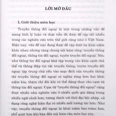 Giáo Trình Truyền Thông Đối Ngoại