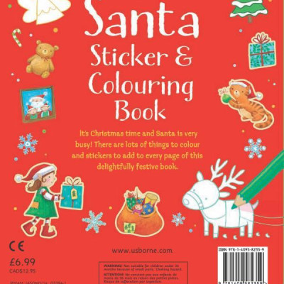Santa Sticker & Colouring Book