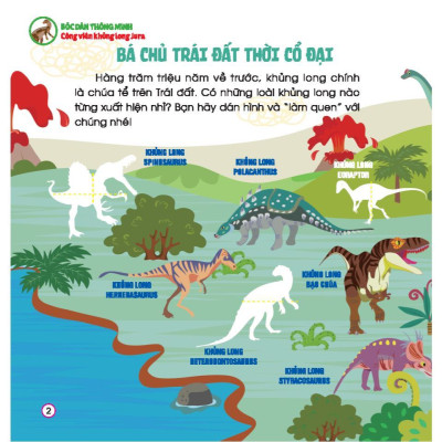 Sách - Bóc Dán Thông Minh - Công Viên Khủng Long Jura - Cho Bé 3 - 7 Tuổi - Minh Thắng