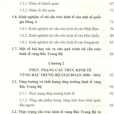 Tái Cấu Trúc Kinh Tế Vùng Bắc Trung Bộ