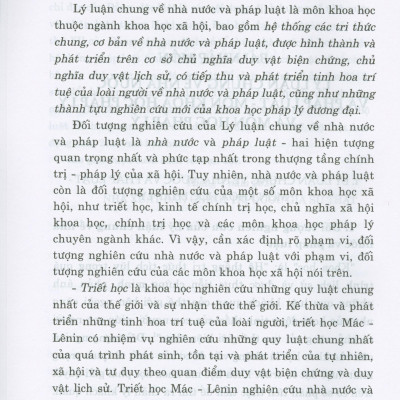 Giáo Trình Lý Luận Chung Về Nhà Nước Và Pháp Luật (Dành Cho Đào Tạo Đại Học, Sau Đại Học Và Trên Đại Học Ngành Luật) (Tái bản có chỉnh sửa, bổ sung)