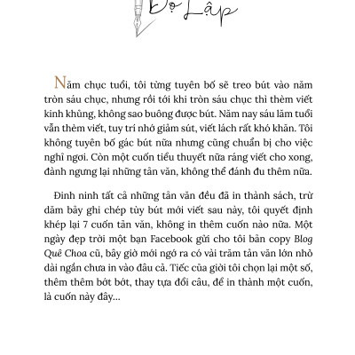Sách Những tản văn suýt bị bỏ quên của Bọ Lập - Tác giả Nguyễn Quang Lập