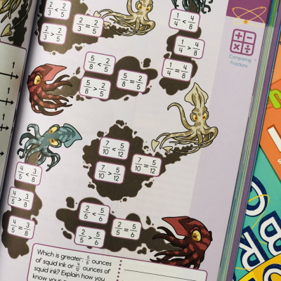 Sách summer brain quest 4&5 phát triển tư duy iq cho bé - in màu ( tiếng anh, 9 - 10 tuổi )