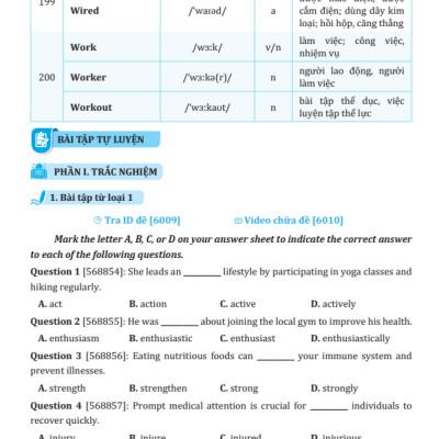 Sách - Bộ Sách Tổng Ôn Từ Vựng Tiếng Anh Tập 1+2 (Bộ 2 Cuốn)