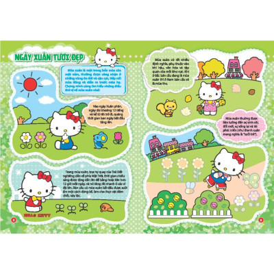 Sách - Bóc Dán Nhanh Tay – Hello Kitty - Bốn Mùa Tươi Đẹp - Minh Thắng