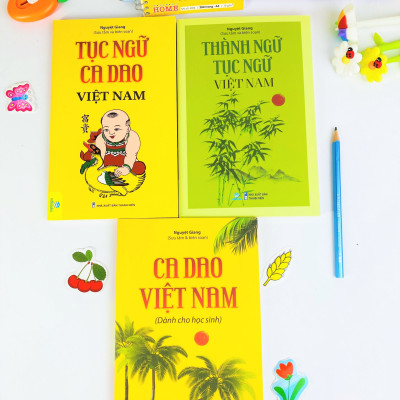 Sách  - Combo 3 cuốn Thành ngữ, tục ngữ và ca dao Việt Nam - ndbooks