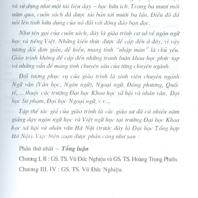 Cơ Sở Ngôn Ngữ Học Và Tiếng Việt (Tái bản lần thứ mười lăm) - Mai Ngọc Chừ; Vũ Đức Nghiệu; Hoàng Trọng Phiến