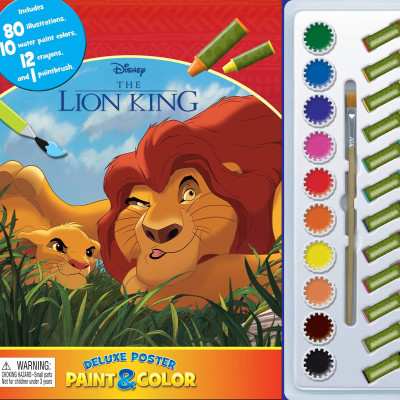 Disney Lion King Deluxe Poster Paint & Color