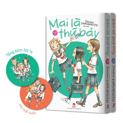 Sách - Bộ Manga - Mai Là Thứ Bảy - Xuân Hạ + Thu Đông (Bộ 2 Tập) - Tặng Kèm 2 Lót Ly