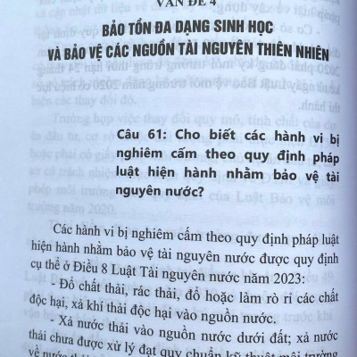 Hướng Dẫn Ôn Tập Luật Môi Trường