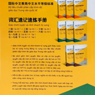 Sách - Bộ Tiêu Chuẩn Phân Cấp Trình Độ Giáo Dục Trung Văn Quốc Tế - Giáo Trình Luyện Và Nhớ Nhanh Từ Vựng - Cấp Độ 6