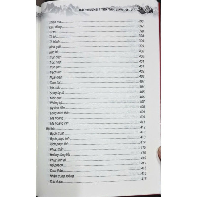 Sách Thuốc Việt Nam - Hải Thượng Y Tôn Tâm Lĩnh - Quyển 1 - Minh Thắng