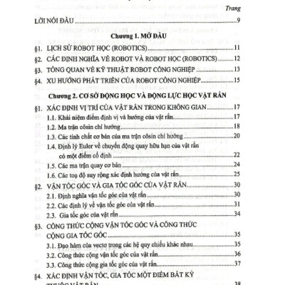 Sách - Cơ Sở Robot Công Nghiệp (DN)