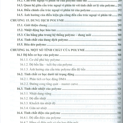 Hóa Học Và Hóa Lý Polyme - PGS.TS. Đặng Việt Hưng, GS.TS. Bùi Chương