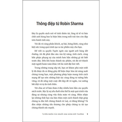 Tuyên ngôn của người anh hùng đời thường (Robin Sharma)