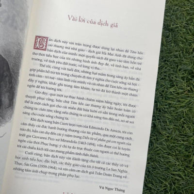 TÂM HỒN CAO THƯỢNG – EDMUNDO DE AMICIS - BẢN DỊCH ĐẦY ĐỦ TỪ NGUYÊN TÁC TIẾNG Ý – BÌA MỀM – TRANH MINH HỌA IN BỐN MÀU -