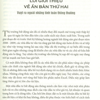 Sổ Tay Tính Toán Của Nhà Đầu Tư Bất Động Sản - Các Cách Đơn Giản Để Tính Toán Dòng Tiền, Giá Trị, Lợi Nhuận Và Các Biện Pháp Tài Chính Quan Trọng Khác
