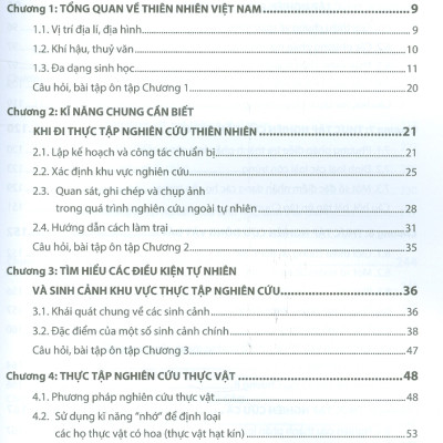Sách - Giáo trình Thực tập nghiên cứu thiên nhiên