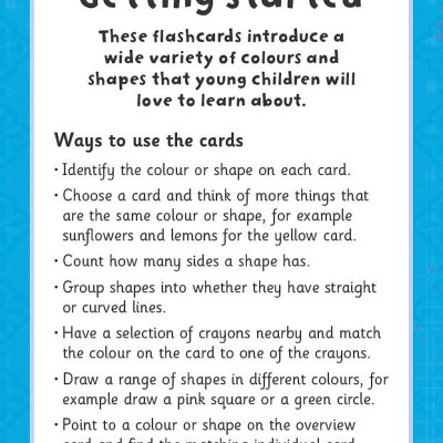 Get Set Go: Flashcards - Colours And Shapes