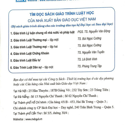 Giáo trình Luật thương mại - tập 2