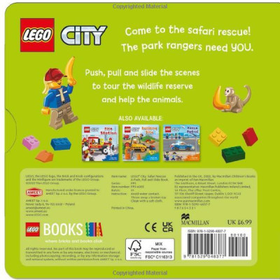 LEGO City. Safari Rescue: A Push, Pull And Slide Book
