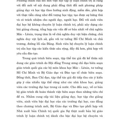 Giáo Trình Triết Học Mác - Lênin (Dành Cho Bậc Đại Học Hệ Không Chuyên Lý Luận Chính Trị)