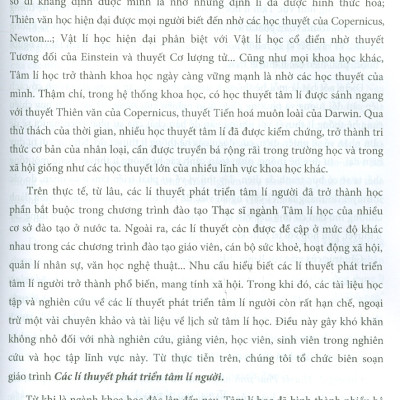 Giáo Trình Các Lí Thuyết Phát Triển Tâm Lí Người (Tái bản)