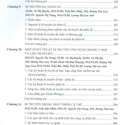 Di Truyền Y Học (Dùng Cho Đào Tạo Bác Sĩ Y Khoa) (Tái bản lần thứ hai) - Năm 2023