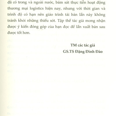 Giáo trình Kinh Tế Thương Mại - Dịch Vụ (Dành cho ngành Kinh tế, Logistics và Quản trị Kinh doanh)