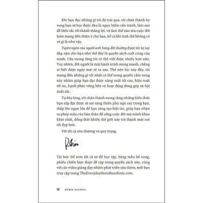 Tuyên ngôn của người anh hùng đời thường (Robin Sharma)