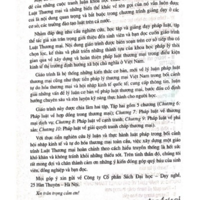 Sách - Giáo Trình Luật Thương Mại Tập 2 (DN)