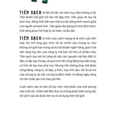  Cuộc Cách Mạng Tiền Sạch