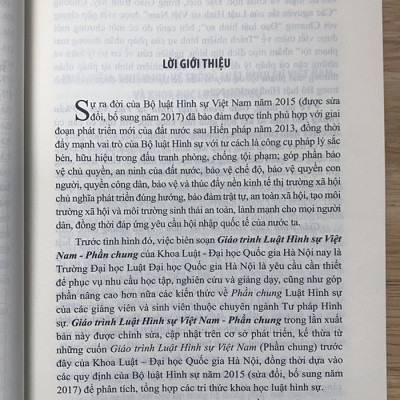 Giáo trình luật hình sự Việt Nam
