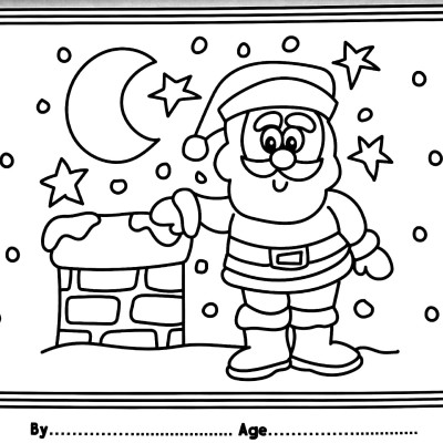 I Love To Colour My Placemat - Christmas (Blue)